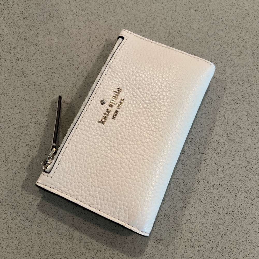 Kate Spade Cream Textured Wallet